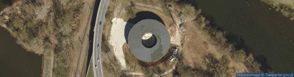 Zdjęcie satelitarne Twierdza Modlin - Wieża Michałowska