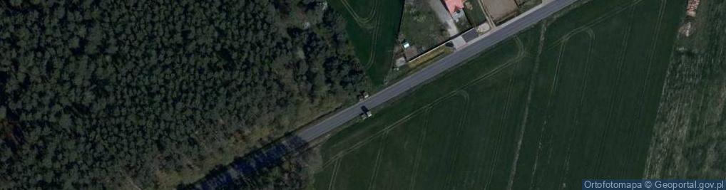 Zdjęcie satelitarne zapora przeciwczołgowa