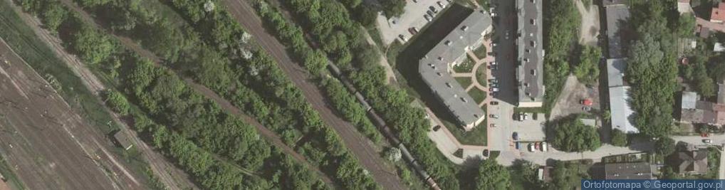 Zdjęcie satelitarne Zapora przeciwpancerna