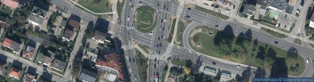 Zdjęcie satelitarne Czerwone światło Fotoradar