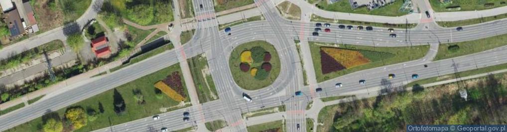 Zdjęcie satelitarne Czerwone światło Fotoradar