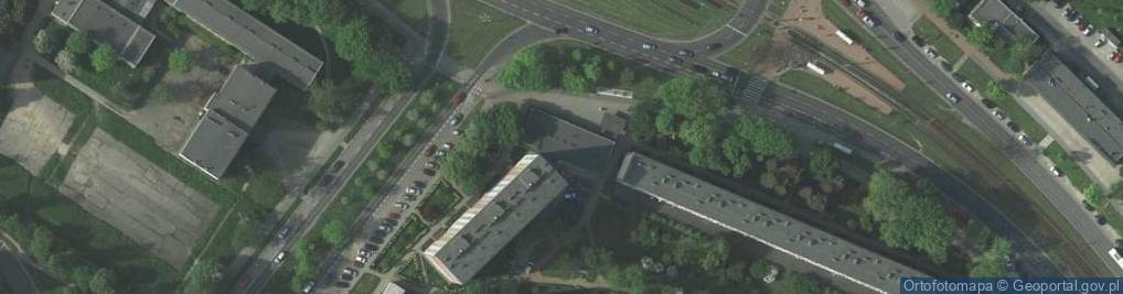 Zdjęcie satelitarne Kosieradzka Zakład Fryzjerstwa Damskiego