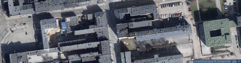 Zdjęcie satelitarne Łódzkie Stowarzyszenie Inicjatyw Miejskich Topografie