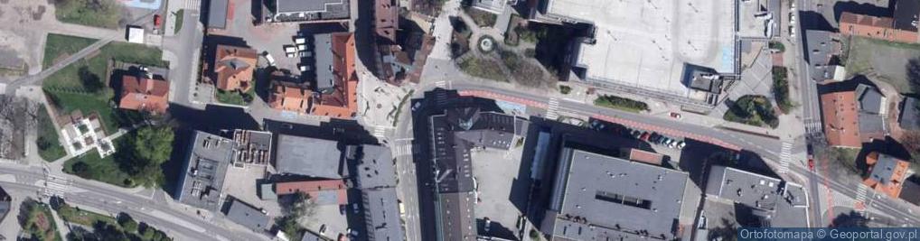 Zdjęcie satelitarne Zakładowy Związek Zawodowy Pracowników Urzędu Miasta Rybnika