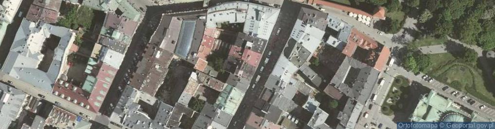Zdjęcie satelitarne Galeria Obrazów pod Bramą Floriańską
