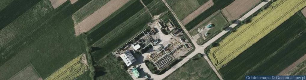 Zdjęcie satelitarne Ośrodek oczyszczania i zbioru gazu Kuryłówka
