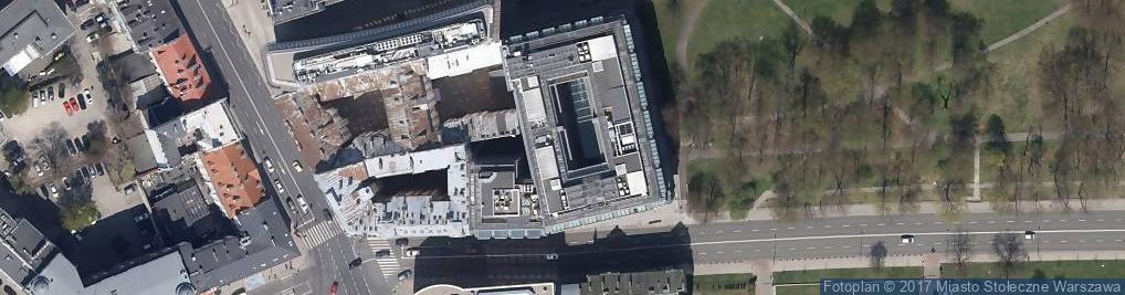 Zdjęcie satelitarne Giełda Papierów Wartościowych w Warszawie