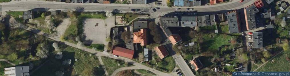 Zdjęcie satelitarne Gdańskie Gimnazjum W Gdańsku