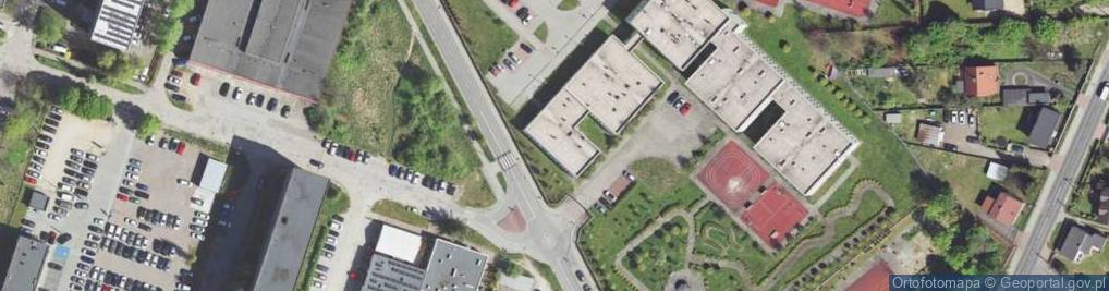 Zdjęcie satelitarne Gimnazjum Specjalne Nr 2 W Specjalnym Ośrodku Szkolno-Wychowawczym Dla Dzieci I Młodzieży Niepełnosprawnej W Dąbrowie Górniczej, Ul. Swobodna 59