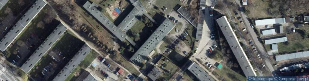 Zdjęcie satelitarne Gimnazjum Specjalne Nr 4 Im. Kornela Makuszyńskiego W Zgierzu