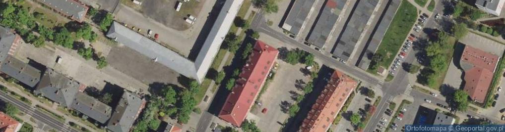 Zdjęcie satelitarne Gimnazjum W Lubinie