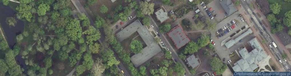 Zdjęcie satelitarne Społeczne Gimnazjum Im. Pawła Hulki-Laskowskiego Społecznego Towarzystwa Oświatowego W Żyrardowie