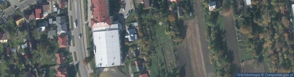 Zdjęcie satelitarne Hala sportowa przy Gimnazjum nr 2