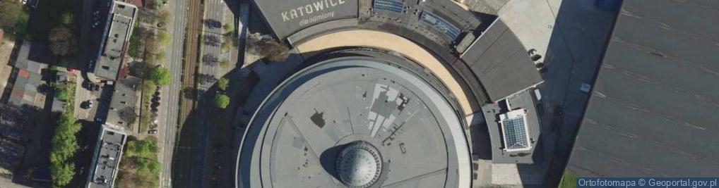 Zdjęcie satelitarne Spodek - hala widowiskowo-sportowa
