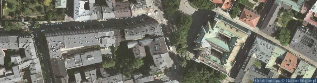 Zdjęcie satelitarne Pokoje Gościnne Trzy Kafki