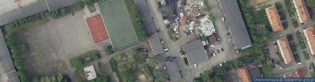 Zdjęcie satelitarne Czerwone Koszary 