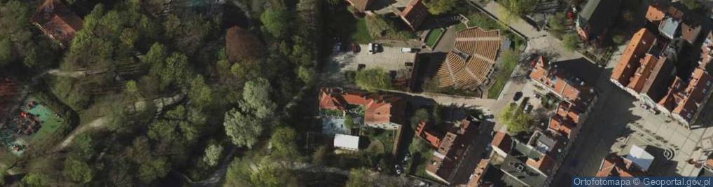 Zdjęcie satelitarne Polsko-Niemieckie Centrum Młodzieży Europejskiej w Olsztynie **