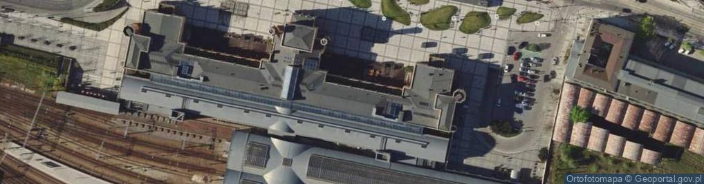 Zdjęcie satelitarne Dworzec Główny PKP