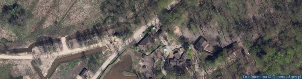 Zdjęcie satelitarne Biuro Informacji Turystycznej (Pokazowa Zagroda Żubrów w Zabytkowym Parku Pszczyńskim)