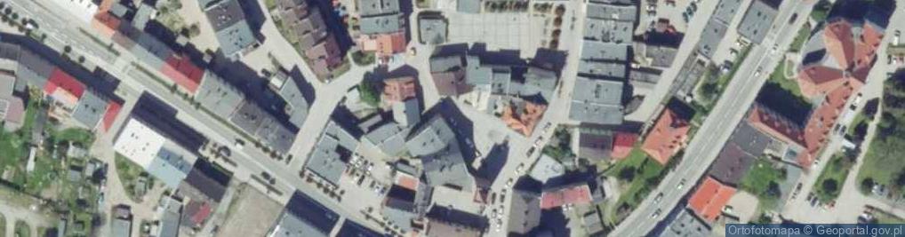 Zdjęcie satelitarne Centrum Informacji Turystycznej Głuchołazy
