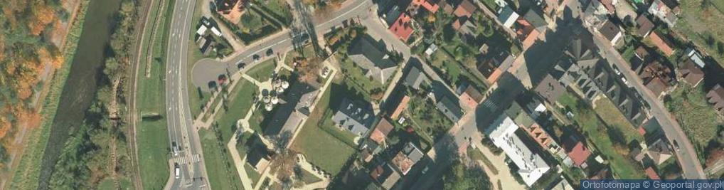 Zdjęcie satelitarne Centrum Informacji Turystycznej przy Muzeum Regionalnym Państwa Muszyńskiego