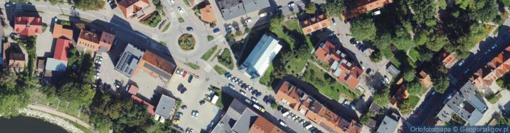 Zdjęcie satelitarne Centrum Informacji Turystycznej w Lidzbarku Warmińskim