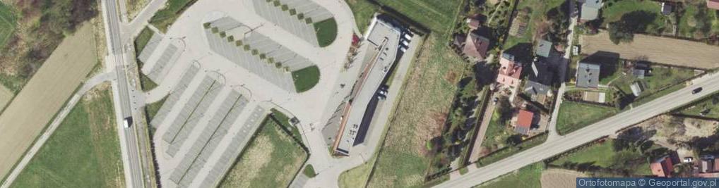 Zdjęcie satelitarne Centrum Obsługi Turystów - Muzeum Birkenau.