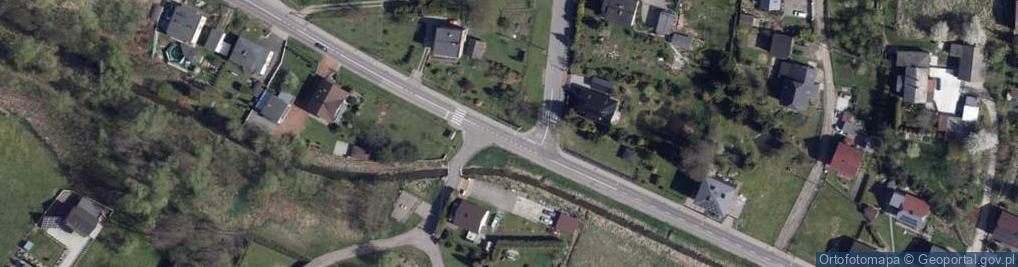 Zdjęcie satelitarne Mapa i tablice szlaków rowerowych