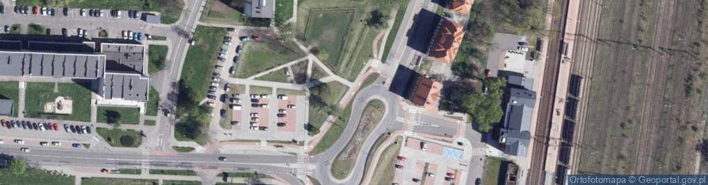 Zdjęcie satelitarne Mapa i tablice szlaków rowerowych