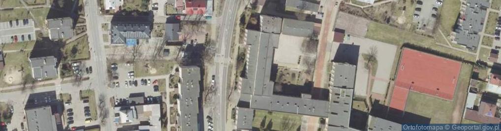 Zdjęcie satelitarne Punkt Informacji Kulturalnej i Turystycznej Muzeum Ziemi Biłgorajskiej w Biłgoraju