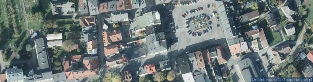 Zdjęcie satelitarne Punkt Informacji Turystycznej w Strumieniu, Miejsko-Gminny Ośrodek Kultury w Strumieniu