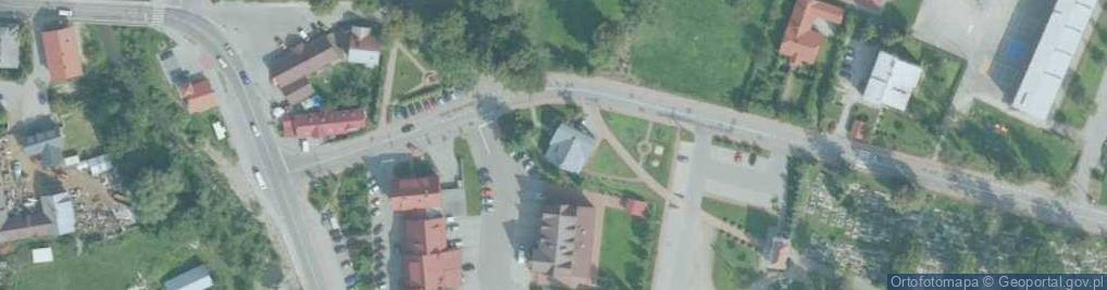 Zdjęcie satelitarne Punkt Informacji Turystycznej w Wiśniowej