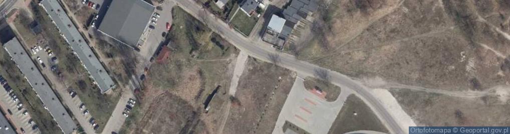 Zdjęcie satelitarne Tablica informacyjna i poglądowa
