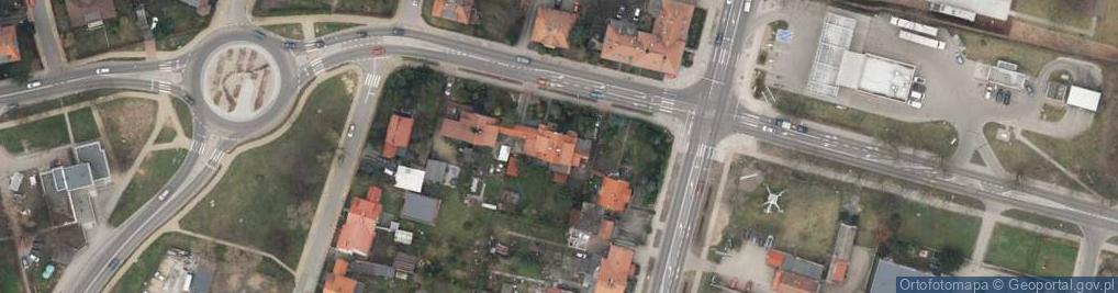 Zdjęcie satelitarne Kwiecień Zbigniew Zakład Produkcyjno-Usługowy KWZ Kompleksowe Wspomaganie Zarządzania Zbigniew Kwiecień
