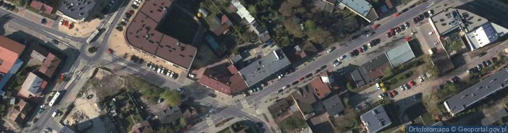 Zdjęcie satelitarne Sekcji Prewencji Komendy Powiatowej Policji w Mińsku Mazowiecki