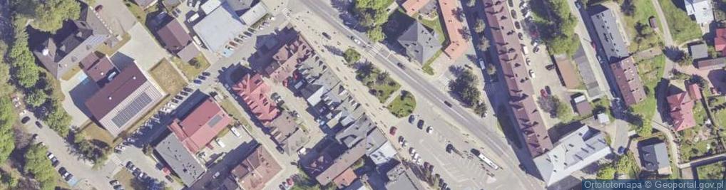 Zdjęcie satelitarne Bieszczadzkie Centrum Informacji Turystycznej