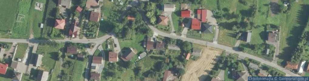 Zdjęcie satelitarne Brzezie (powiat wielicki)
