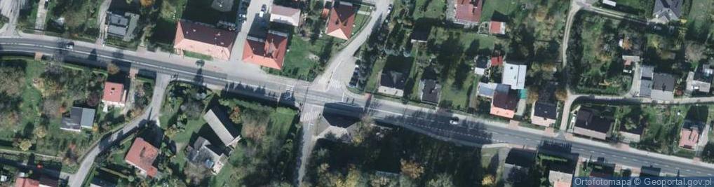 Zdjęcie satelitarne Bujaków (sołectwo Mikołowa)