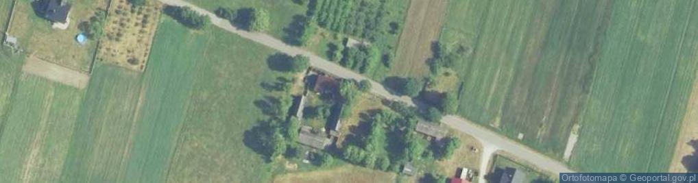 Zdjęcie satelitarne Celiny (gmina Raków)