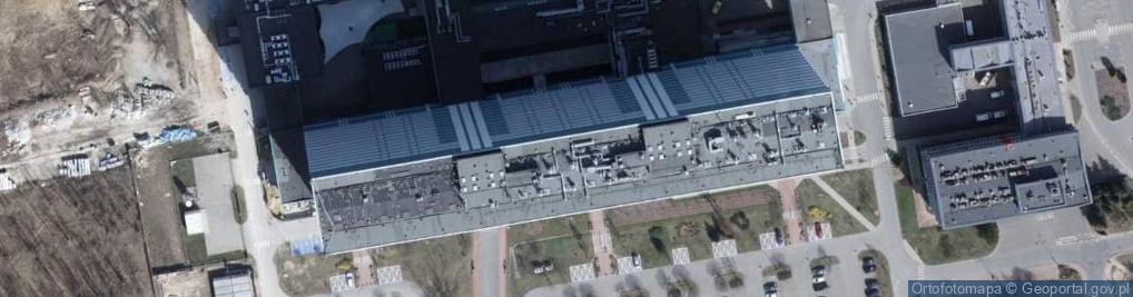 Zdjęcie satelitarne Centrum Kliniczno-Dydaktyczne Uniwersytetu Medycznego w Łodzi