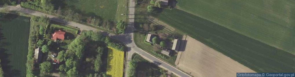 Zdjęcie satelitarne Dębina (gmina Zakrzew)