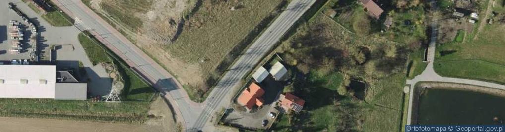 Zdjęcie satelitarne Głębokie (województwo pomorskie)