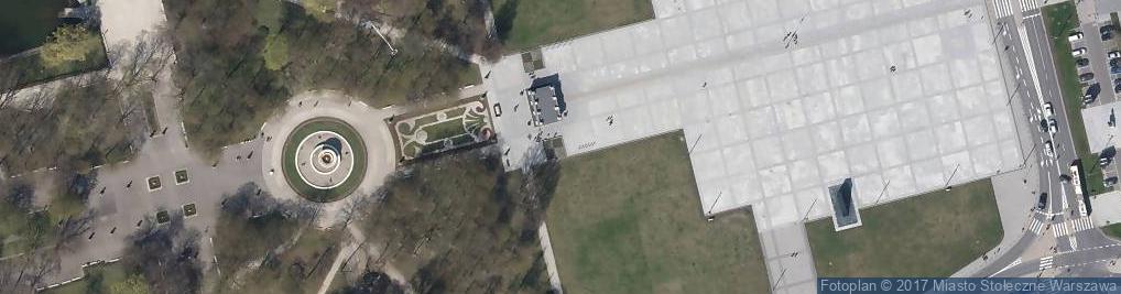 Zdjęcie satelitarne Grób Nieznanego Żołnierza w Warszawie