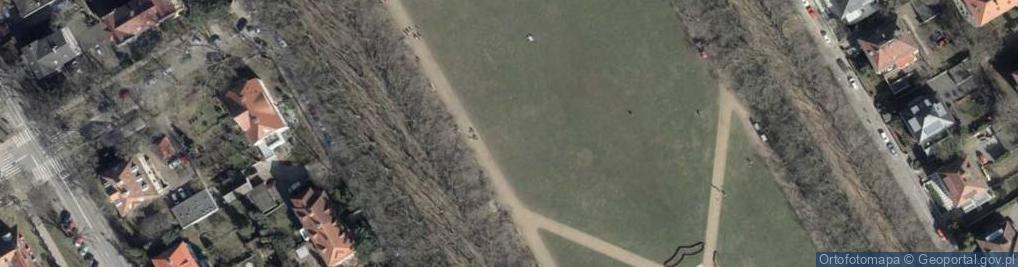 Zdjęcie satelitarne Jasne Błonia