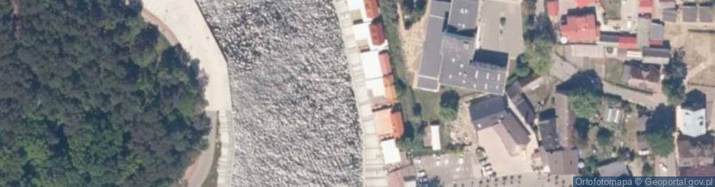 Zdjęcie satelitarne Morskie przejście graniczne Mrzeżyno
