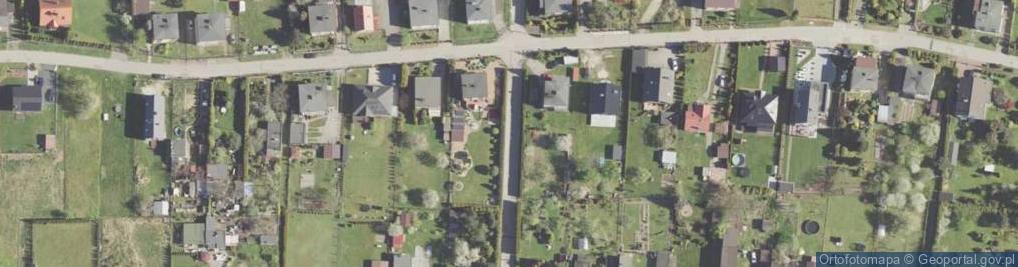 Zdjęcie satelitarne Pola Farskie (osiedle mieszkaniowe Knurowa)