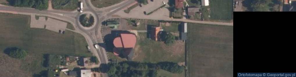Zdjęcie satelitarne Popów-Parcela