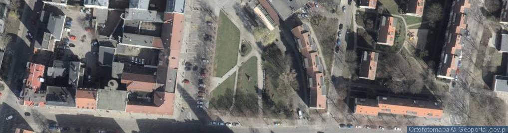 Zdjęcie satelitarne Posąg Flory w Szczecinie