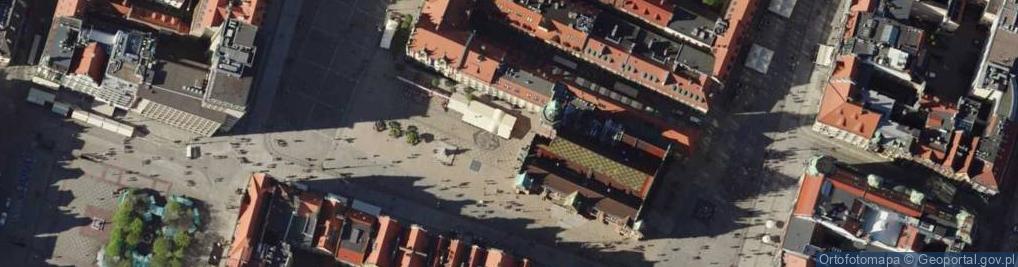 Zdjęcie satelitarne Ratusz we Wrocławiu