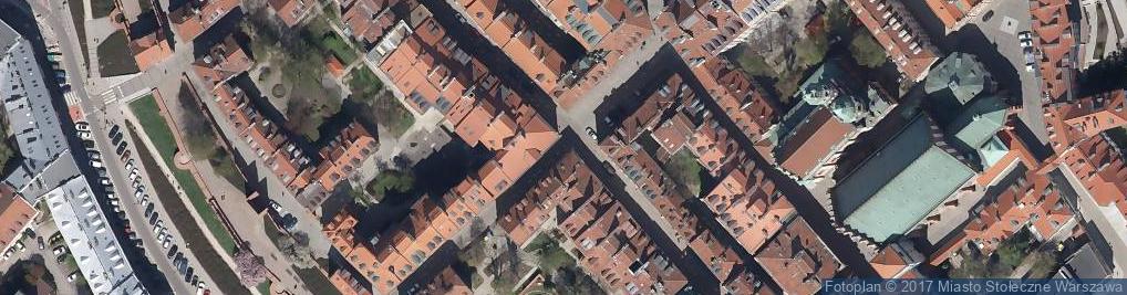 Zdjęcie satelitarne Stare Miasto w Warszawie